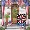 Patriotic 4th of July Garden Flag 12x18 Inch Double Sided Outside, Floral Welcome Daisy Polka Dots Yard Outdoor Decoration